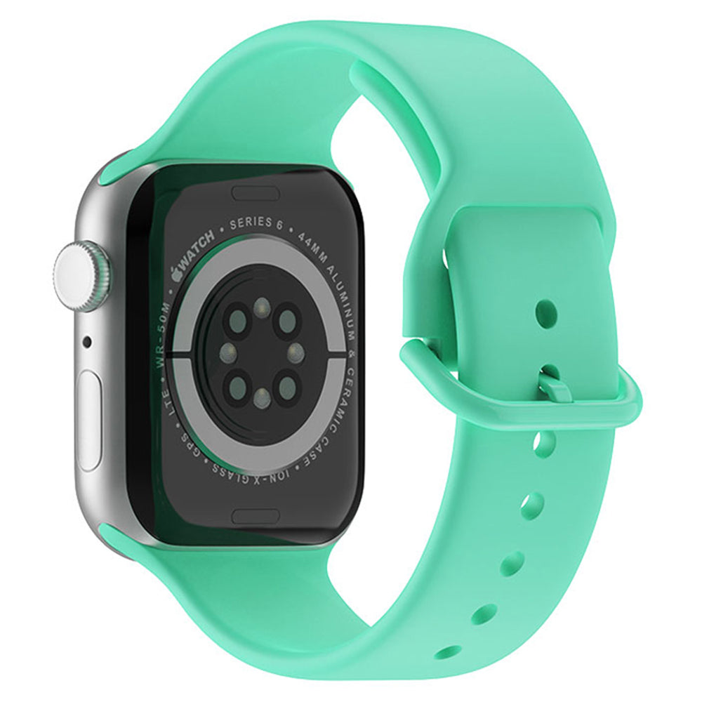 For Apple Watch Ultra 2 49mm Series 9 45mm SE (2023) 44mm Ultra 49mm 8 7 45mm 6 5 4 SE (2022) SE 44mm 3 2 1 42mm Silicone Watch Band Pin Buckle Quick Release Wrist Strap Replacement For Apple Watch Ultra 2 49mm Series 9 45mm SE (2023) 44mm Ultra 49mm 8 7 45mm 6 5 4 SE (2022) SE 44mm 3 2 1 42mm Silicone Watch Band Pin Buckle Quick Release Wrist Strap Replacement